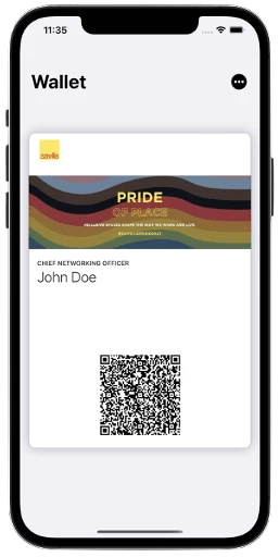 Savills pride digital business card